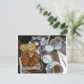 Frans ontbijt briefkaart (Staand voorkant)