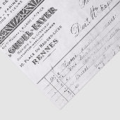  Frans ontvangstbewijs Tissuepapier (Detail)