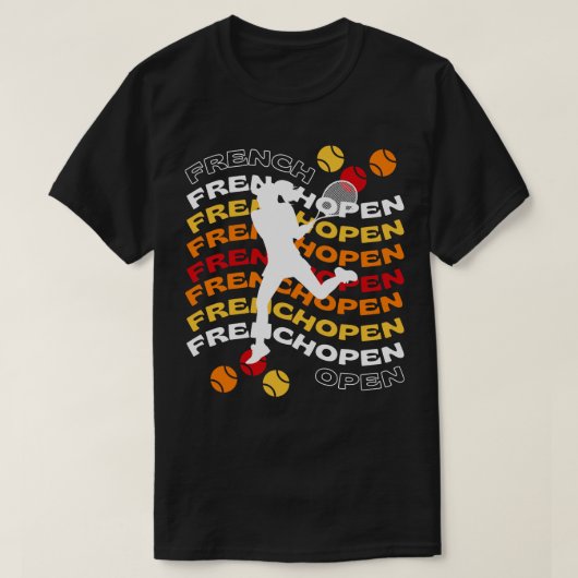 Frans Open sport van kampioenen T-shirt (Design voorkant)