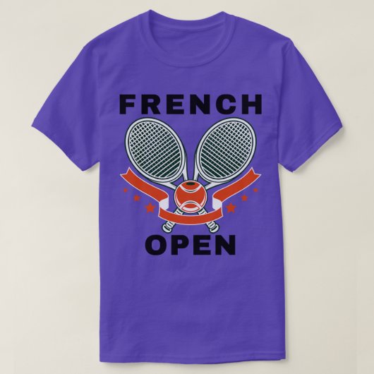 Frans open tennistoernooi 1 t-shirt (Design voorkant)