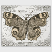 Frans overslagpapier voor vlinders cadeaupapier (Vlak)