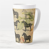  Frans paard Latte Mok (Rechterhoek)