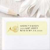 Frans paardenmusiciënetiket voor leraren etiket (Insitu)