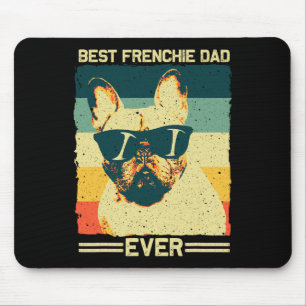 Frans papa design Mannen vader Franse bulldog lief Muismat