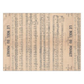  frans papier voor klassieke muziek tafelkleed (Voorkant (Horizontaal))