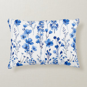 Frans Papieren Wilde Bloemen Patroon Ontwerp-98186 Accent Kussen