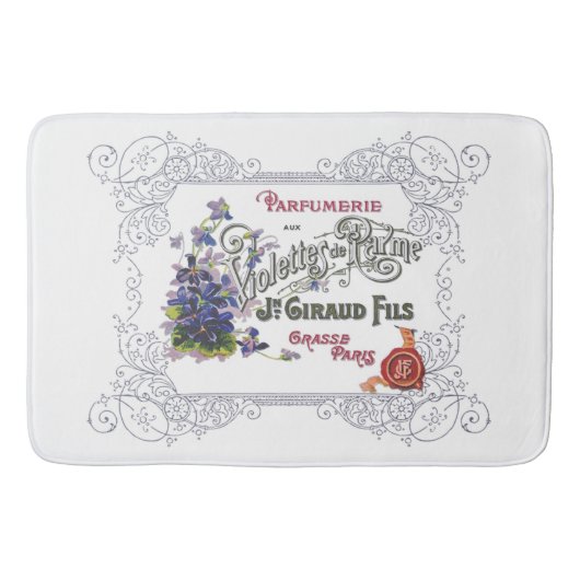  Frans Parfum Ad met Violets Badmat (Voorkant)