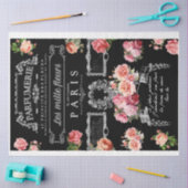 Frans parfum bloemenlabel tissuepapier (Craft)