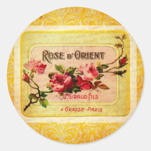Frans parfumlabel Ronde Sticker