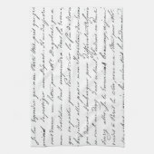 Frans Parijs script Theedoek (Verticaal)