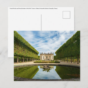 Frans paviljoen en Franse tuin in Versailles Briefkaart