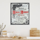  FRANS PERFUME ETIKET POSTER (Keuken)