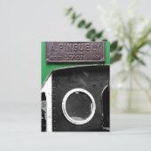 Frans Plaque 1909 Briefkaart stoommotor (Staand voorkant)