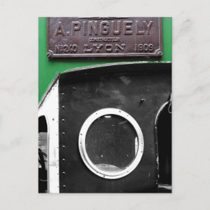 Frans  Plaque 1909 Briefkaart stoommotor