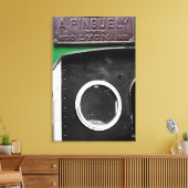 Frans Plaque 1909 Steam Engine Canvas (Insitu (Woonkamer))