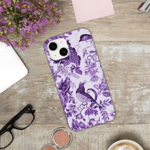 Frans Platteland Toile de Jouy Paarse Case-Mate iPhone 14 Hoesje