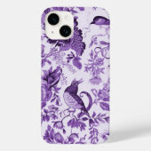 Frans Platteland Toile de Jouy Paarse Case-Mate iPhone Case (Achterkant)