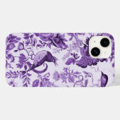 Frans Platteland Toile de Jouy Paarse Case-Mate iPhone Case (Achterkant (horizontaal))