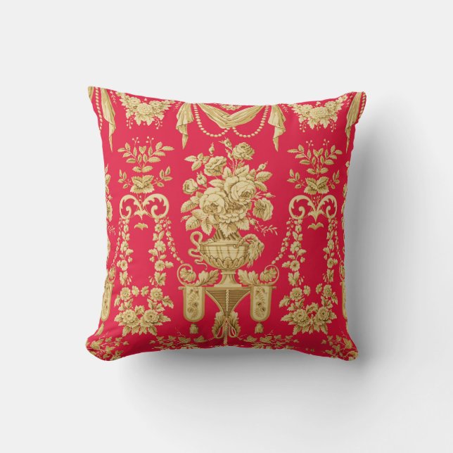  FRANS-PLATTELANDSPATROON, STROOMVAL, ROZEN KUSSEN (Voorkant)