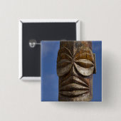 Frans-Polynesië, Cookeilanden, Rarotonga, Vierkante Button 5,1 Cm (Voorkant /achterkant)