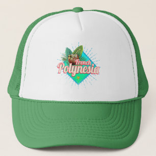 Frans Polynesië Eiland Stille Oceaan  Souvenir Trucker Pet