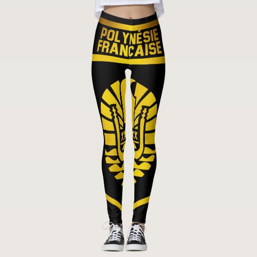 Frans Polynesië Embleem Leggings (Voorkant)