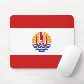 Frans-Polynesië Flag Mousepad Muismat (Met muis)