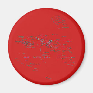 Frans Polynesië Map Magnet Magneet