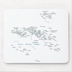 Frans-Polynesië Map Mousepad Muismat