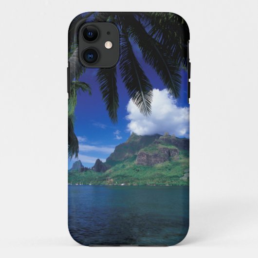 Frans-Polynesië, Moorea. Koekbaai. Groen Case-Mate iPhone Case (Achterkant)