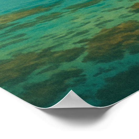 Frans-Polynesië Reisposter - Retro Morea Poster (Hoek)