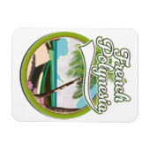 Frans-Polynesië reizen logo. Magneet (Horizontaal)