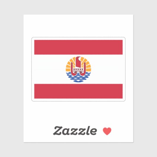 Frans-Polynesië Sticker (Vel)