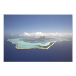 Frans-Polynesië, Tahiti, Bora Bora. De Foto Afdruk