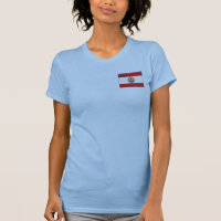 Frans-Polynesië vlag en Kaart dk T-Shirt