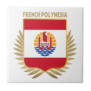 Frans-Polynesië-vlaggenschip Tegeltje