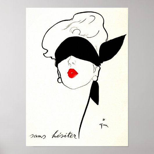 Frans Poster Blindfolded Voman (Voorkant)