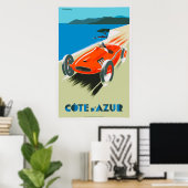 Frans Poster Cote d'Azur (Thuiskantoor)