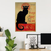 Frans poster, de Zwarte Kat Poster (Thuiskantoor)