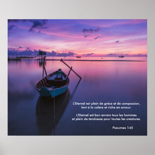 (Frans) Poster ... Psalm 145 Paars Sereen (Voorkant)