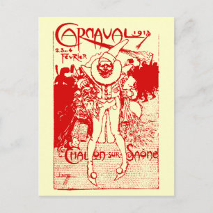 Frans Poster van 1913, rood Briefkaart
