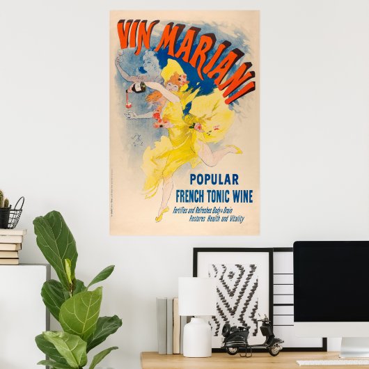 Frans Poster: Vin Mariani, Franse tonijnwijn Poster (Thuiskantoor)