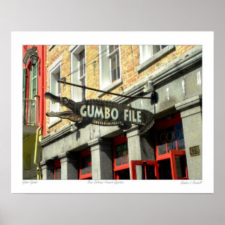 Frans Poster voor Quarter Foto "Gumbo File"