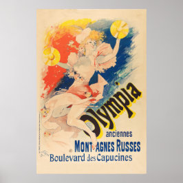 Frans Poster: Vrouw speelt crashbekkens Poster