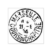 Frans Postmark Marseille Scrapbook Rubberstempel (Afrduk)