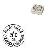  Frans postmerk Marseille Scrapbook Rubber Rubberstempel (Gestempeld)