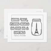 Frans Proverb Coloring Briefkaart (Voorkant / Achterkant)