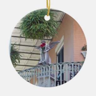 Frans Quarter Angel Keramisch Ornament