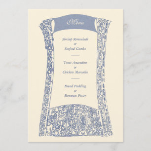 Frans Quarter Ironwork Wedding Event Menu