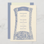 Frans Quarter Ironwork Wedding Event Menu (Voorkant / Achterkant)